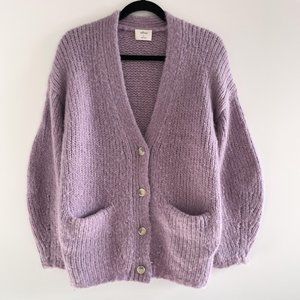 Wilfred Chunky Alpaca Cardigan Size S